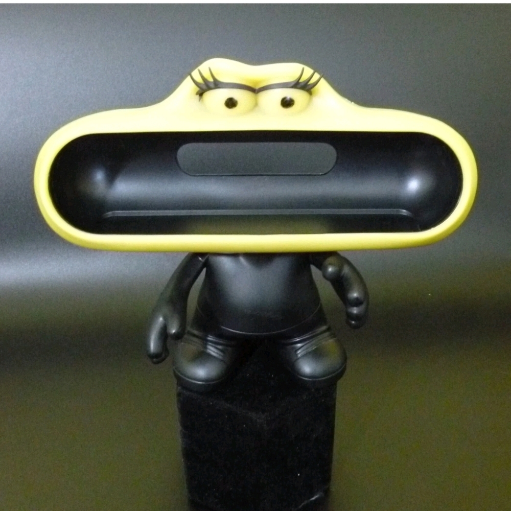 Beats By DR Dre Pill Speaker Dude Holder  ~ Stand Only ~Black & Yellow Rare - Picture 7 of 10